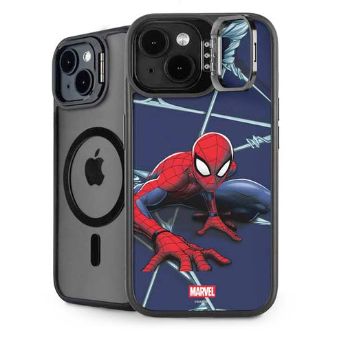 Marvel Spiderman Crawling Spiderman iPhone 13 Kickstand Case